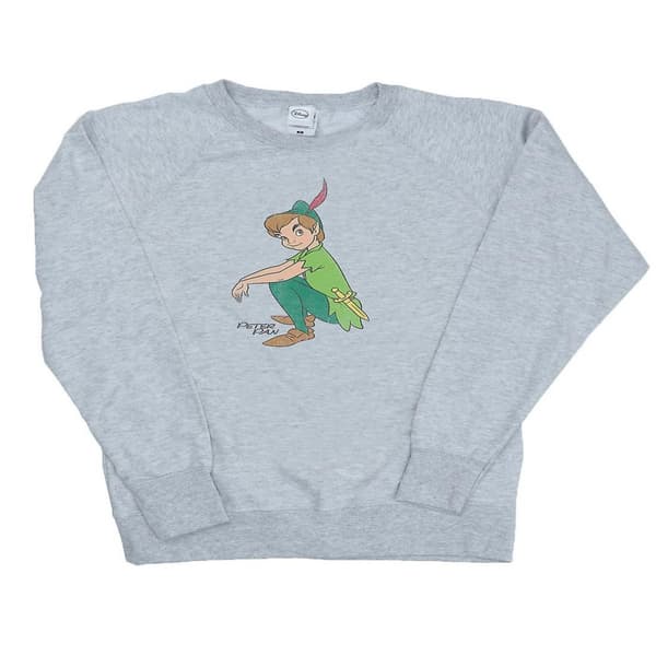 Peter Pan Dam/Tjej Klassisk Sweatshirt i Heather