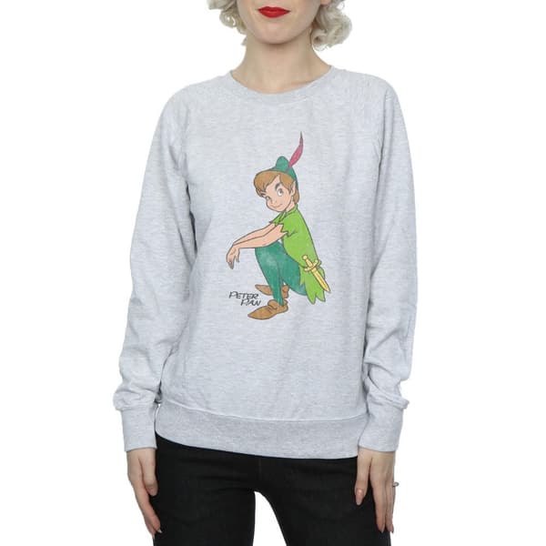 Peter Pan Dam/Tjej Klassisk Sweatshirt i Heather
