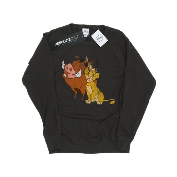 The Lion King Womens/Ladies Classic Simba Timon & Pumba Heather Sweatshirt
