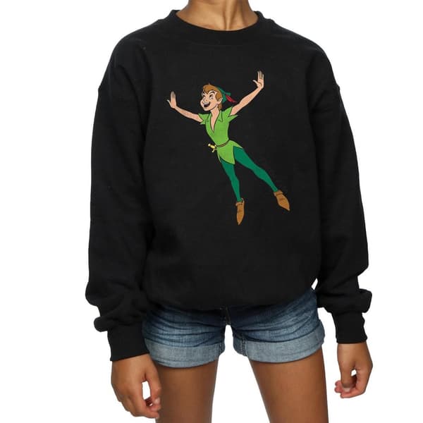 Peter Pan Girls Classic Flying Cotton Sweatshirt