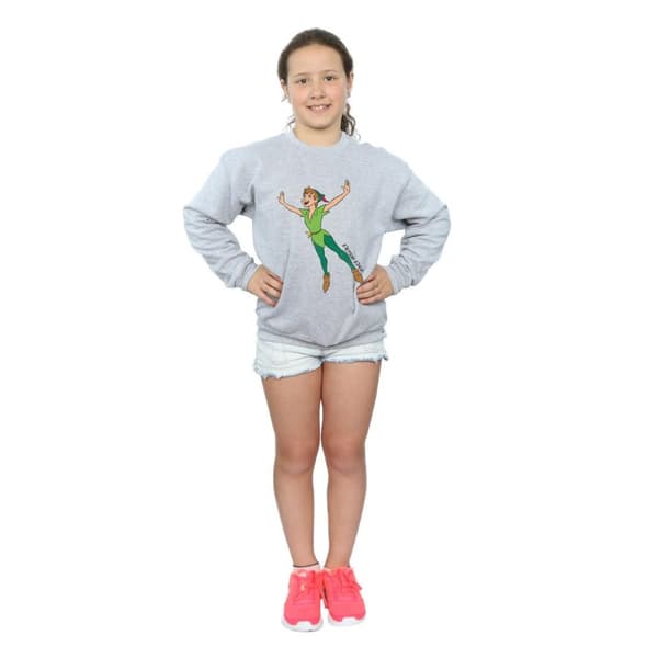 Peter Pan Girls Classic Flying Cotton Sweatshirt