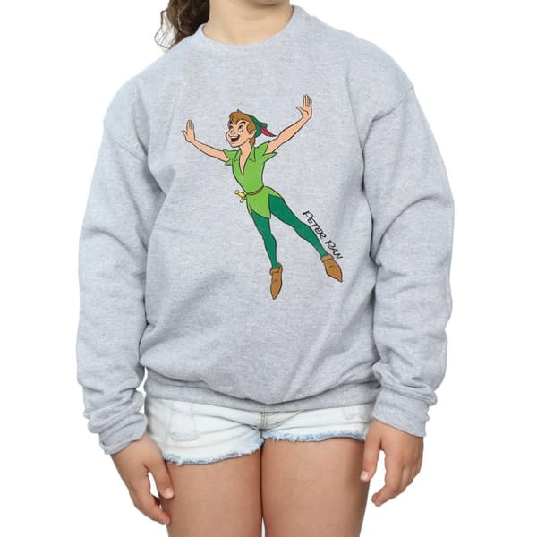 Peter Pan Girls Classic Flying Cotton Sweatshirt