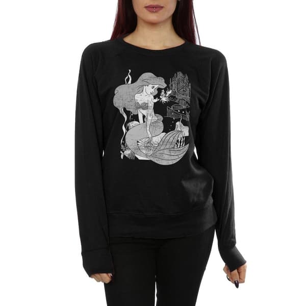 The Little Mermaid Sweatshirt i bomull, dam/dam