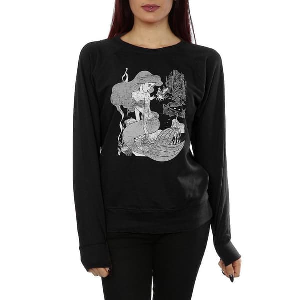 The Little Mermaid Sweatshirt i bomull, dam/dam