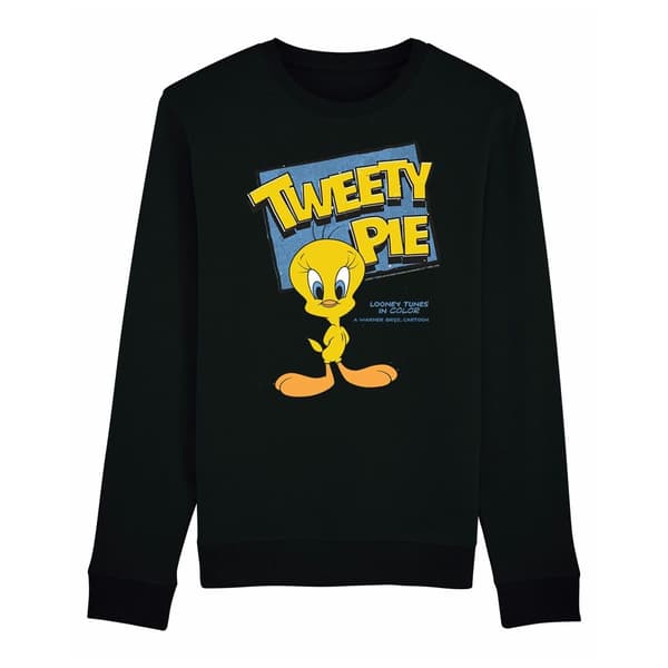 Looney Tunes Mens Classic Tweety Cotton Sweatshirt