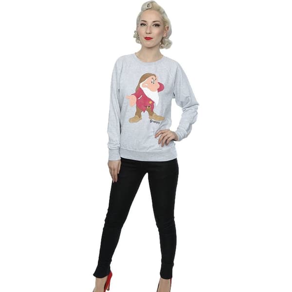 Snow White And The Seven Dwarfs Womens/Ladies Classic Grumpy Heather Sweatshirt