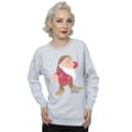 Miniatyrbilde 4 av 5: Snow White And The Seven Dwarfs Womens/Ladies Classic Grumpy Heather Sweatshirt