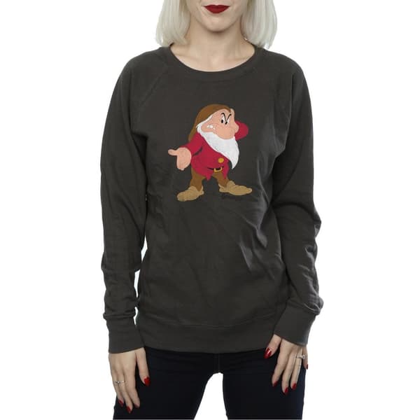 Snow White And The Seven Dwarfs Womens/Ladies Classic Grumpy Heather Sweatshirt