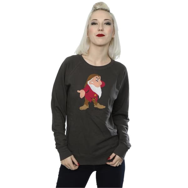 Snow White And The Seven Dwarfs Womens/Ladies Classic Grumpy Heather Sweatshirt