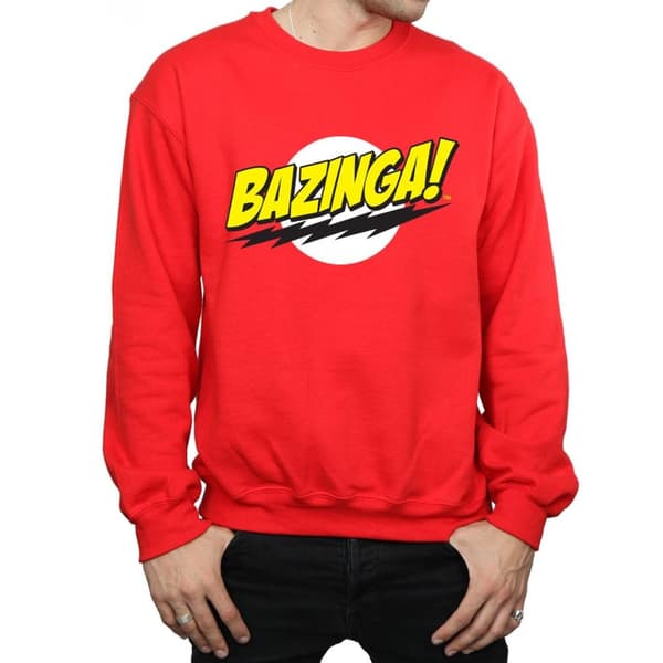 The Big Bang Theory Mens Bazinga Cotton Sweatshirt