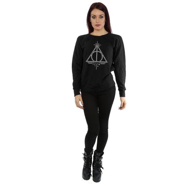 Harry Potter Sweatshirt i bomull för kvinnor/damer Dödsgångarna