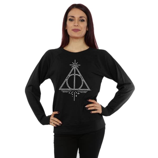 Harry Potter Sweatshirt i bomull för kvinnor/damer Dödsgångarna