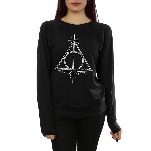 Harry Potter Sweatshirt i bomull för kvinnor/damer Dödsgångarna