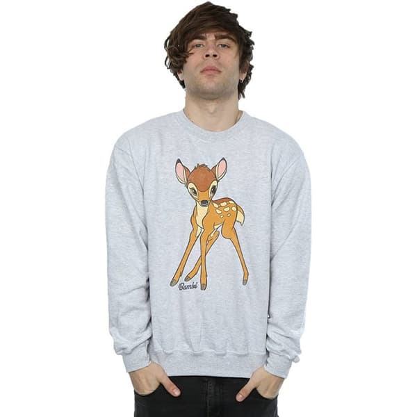 Bambi Dam/Tjej Klassisk Sweatshirt i Heather