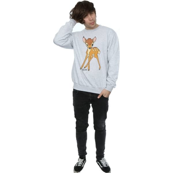 Bambi Dam/Tjej Klassisk Sweatshirt i Heather