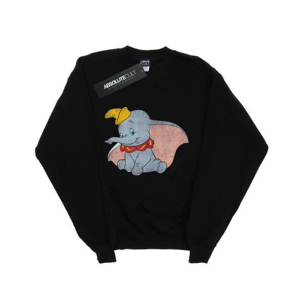 Dumbo Girls Classic Sweatshirt Black 7-8 Years