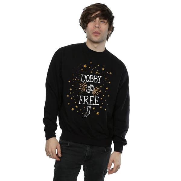 Harry Potter Mens Dobby Is Free Cotton Sweatshirt
