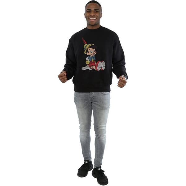Pinocchio Klassisk bomullssweatshirt för herrar
