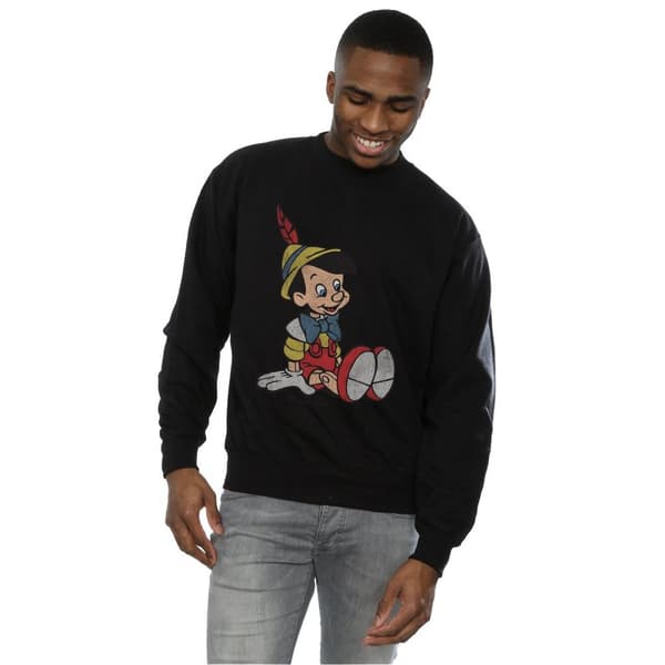 Pinocchio Klassisk bomullssweatshirt för herrar