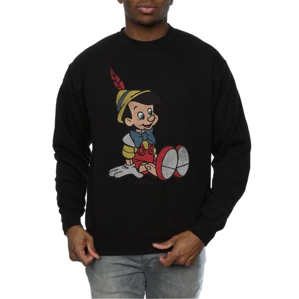Pinocchio Klassisk bomullssweatshirt för herrar