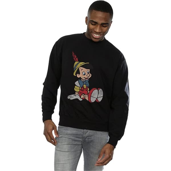 Pinocchio Klassisk bomullssweatshirt för herrar