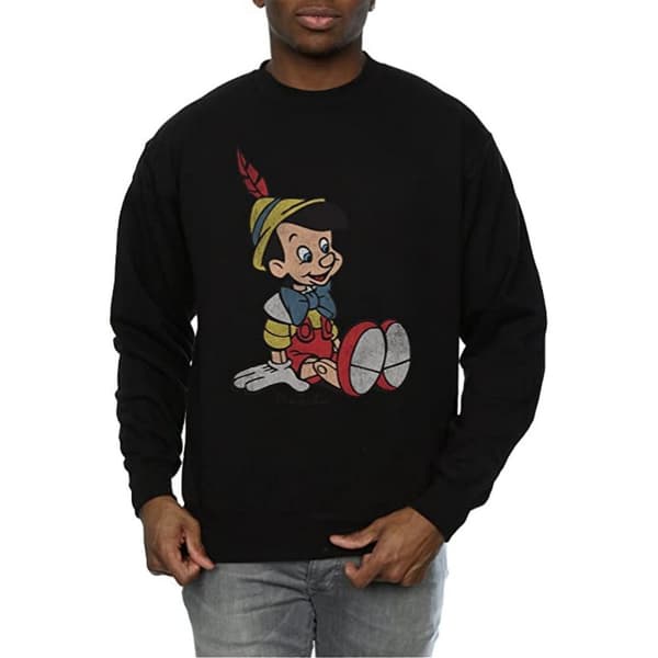 Pinocchio Klassisk bomullssweatshirt för herrar