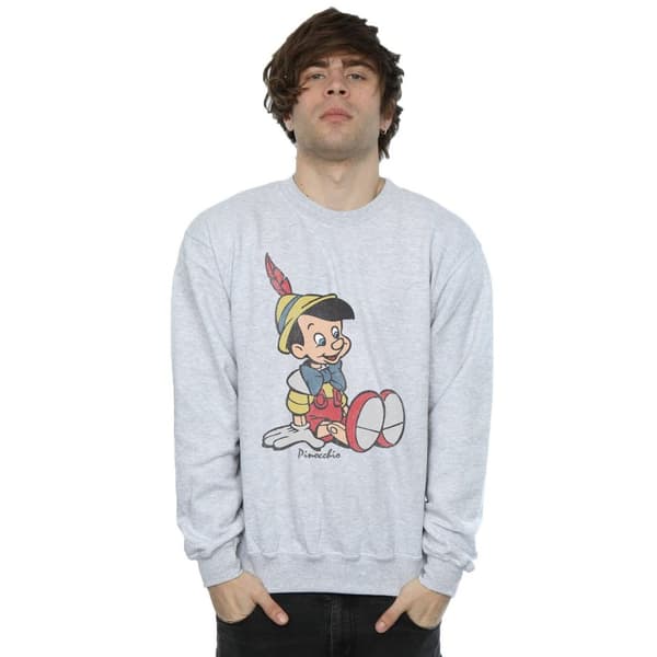 Pinocchio Klassisk bomullssweatshirt för herrar