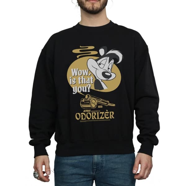 Looney Tunes Mens Odorizer Pepe Le Pew Sweatshirt