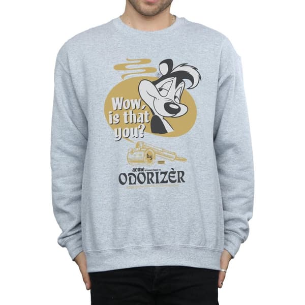 Looney Tunes Mens Odorizer Pepe Le Pew Sweatshirt