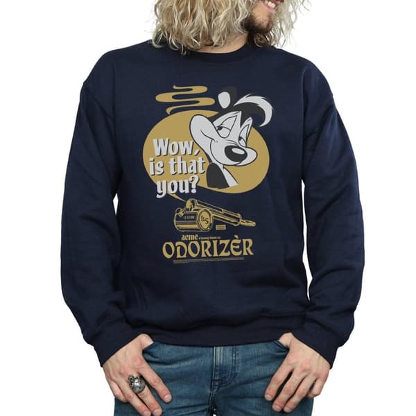 Looney Tunes Mens Odorizer Pepe Le Pew Sweatshirt