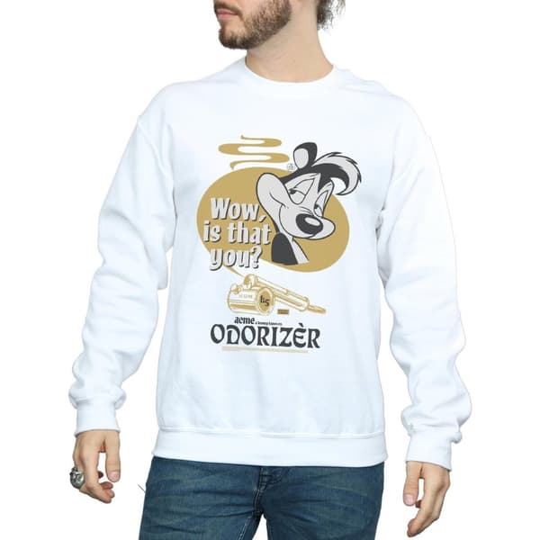 Looney Tunes Mens Odorizer Pepe Le Pew Sweatshirt