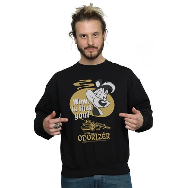 Looney Tunes Mens Odorizer Pepe Le Pew Sweatshirt