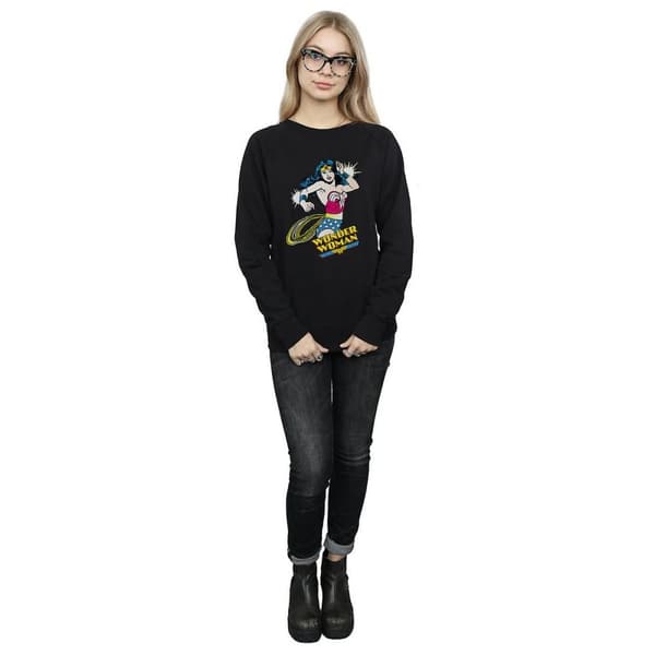 Wonder Woman Lasso - Sweatshirt i bomull, dam/dam