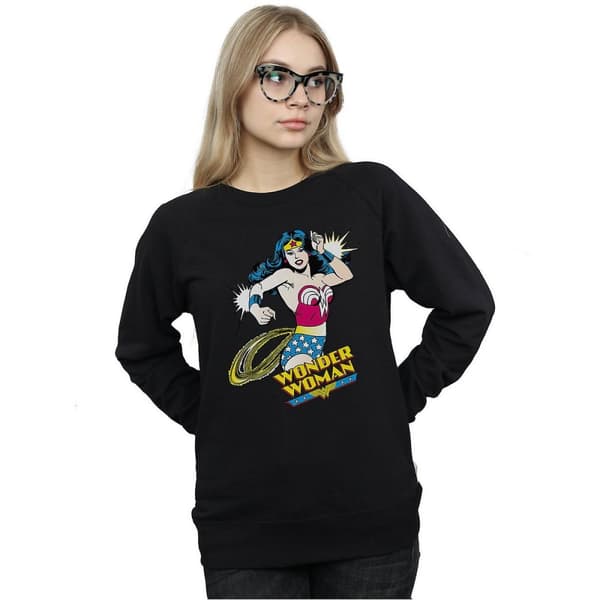 Wonder Woman Lasso - Sweatshirt i bomull, dam/dam