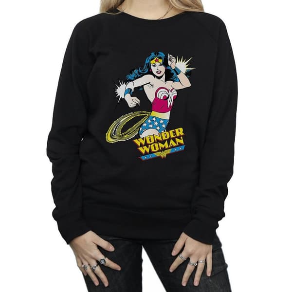 Wonder Woman Lasso - Sweatshirt i bomull, dam/dam