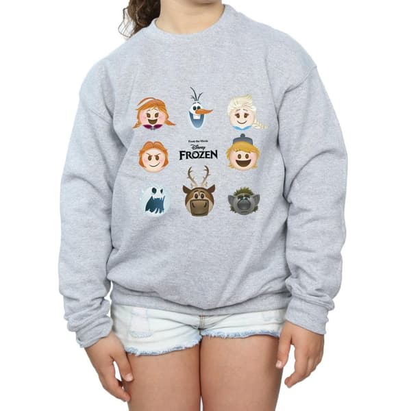 Frozen Girls Head Sweatshirt