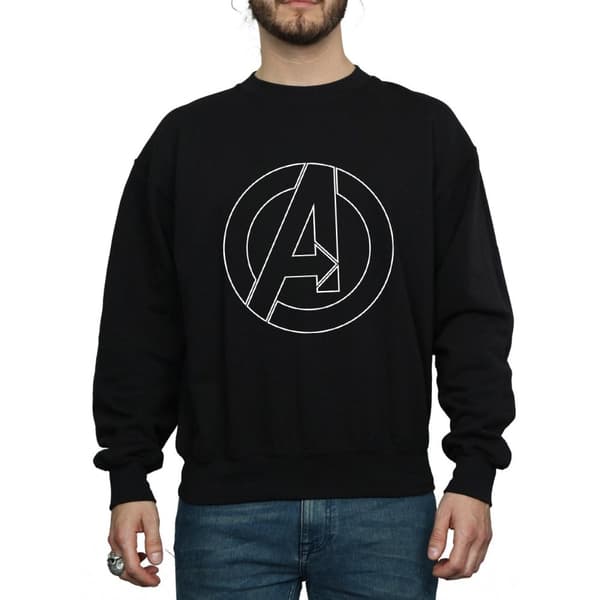 Avengers Assemble Sweatshirt i bomull med herrlogotyp