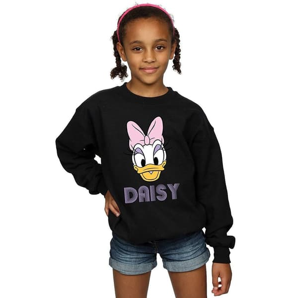 Disney Girls Daisy Duck Face Sweatshirt