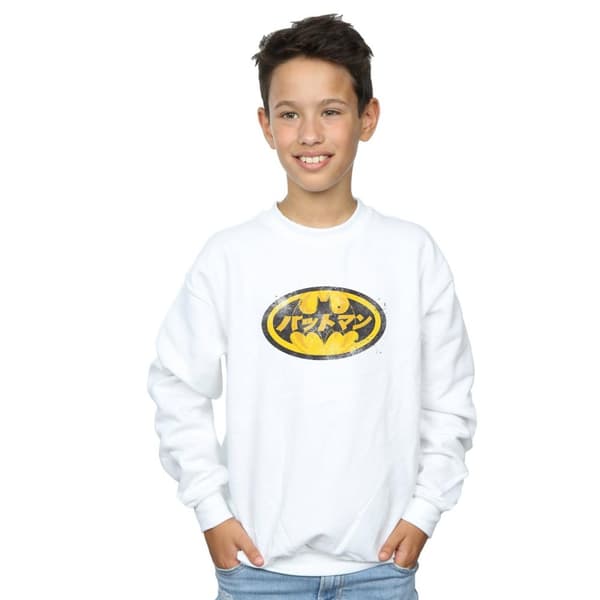 Batman Boys Japanese Logo Sweatshirt