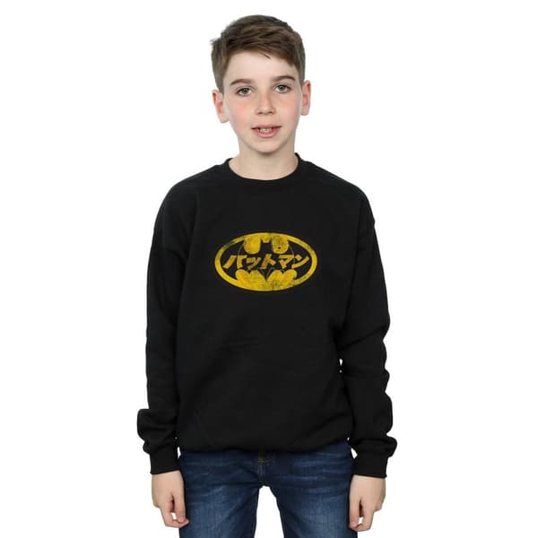 Batman Sweatshirt med japansk logotyp för pojkar