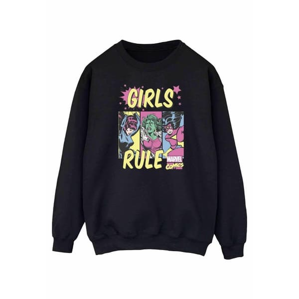 Marvel Comics Womens/Ladies Girls Rule Sweatshirt