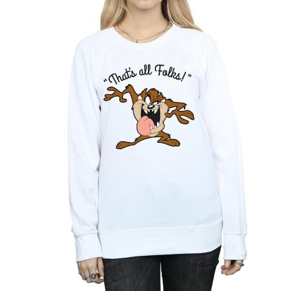 Looney Tunes Womens/Ladies That´s All Folks Taz Sweatshirt