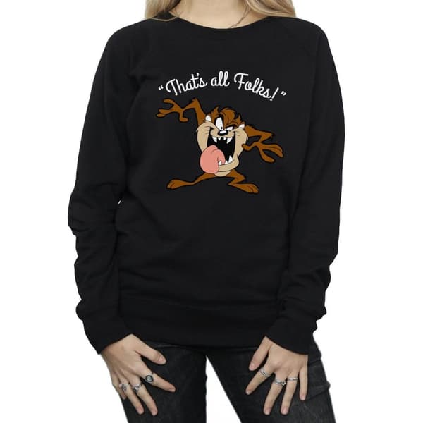 Looney Tunes Womens/Ladies That´s All Folks Taz Sweatshirt