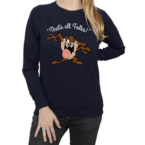 Looney Tunes Womens/Ladies That´s All Folks Taz Sweatshirt