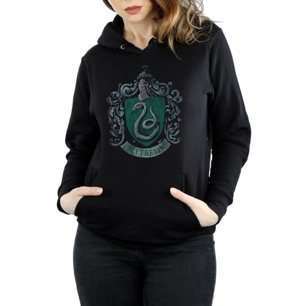 Harry Potter Huvtröja i Slytherin-bomull för damer/damer