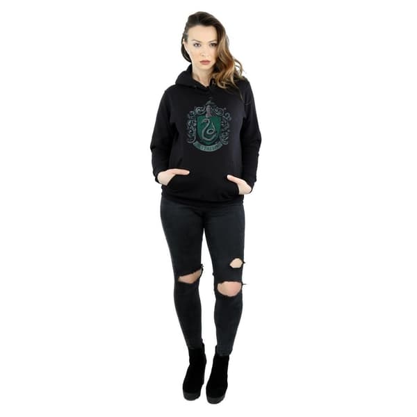 Harry Potter Huvtröja i Slytherin-bomull för damer/damer