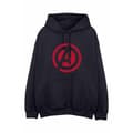Miniatyrbillede 1 af 5: Avengers Assemble Mens Solid Cotton Logo Hoodie