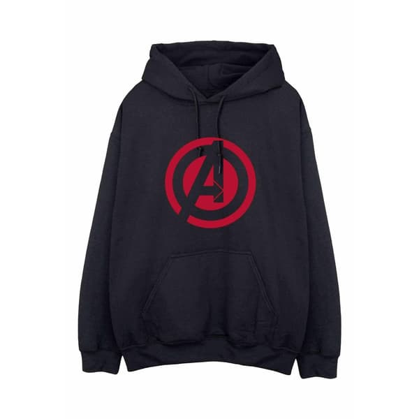 Avengers Assemble Mens Solid Cotton Logo Hoodie