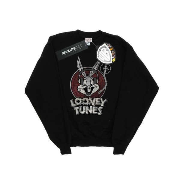 Looney Tunes Mens Bugs Bunny Circle Logo Sweatshirt