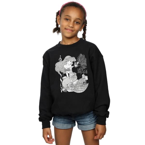 The Little Mermaid Sweatshirt i bomull för flickor